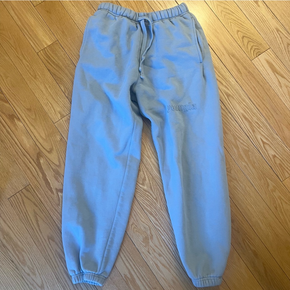 YoungLA Cloud Joggers Size S Light Blue